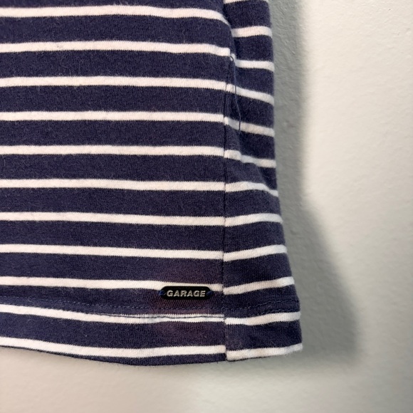 Garage Women’s XS Striped Navy and White Top - Picture 3 of 5